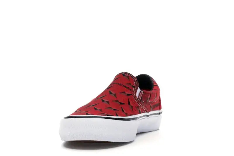 Vans Slip-On Supreme Diamond Plate Red - VOSneakers