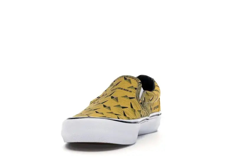 Vans Slip-On Supreme Diamond Plate Yellow - VOSneakers