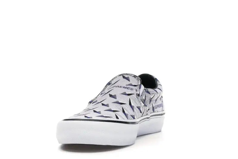 Vans Slip-On Supreme Diamond Plate White - VOSneakers