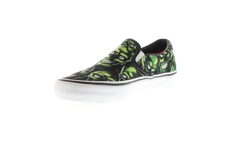 Vans Slip-On Supreme Skull Pile (Green) - VOSneakers