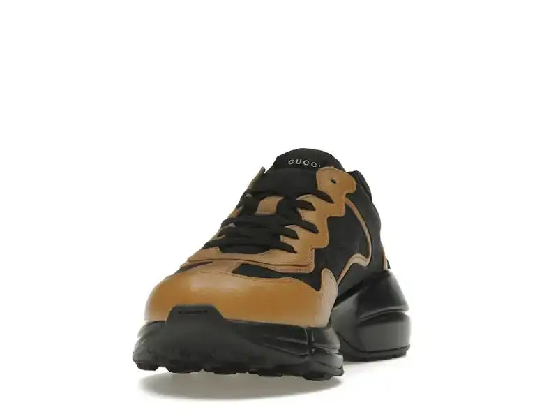 Gucci Rhyton Sneaker Maxi GG Supreme Black Khaki Beige - VOSneakers