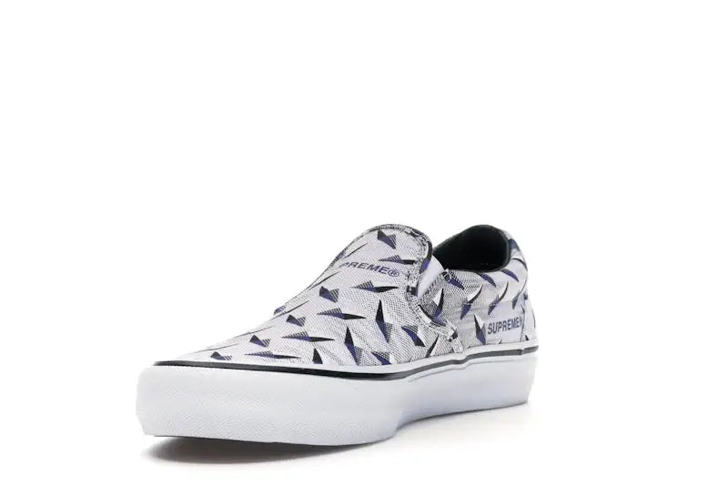 Vans Slip-On Supreme Diamond Plate White - VOSneakers
