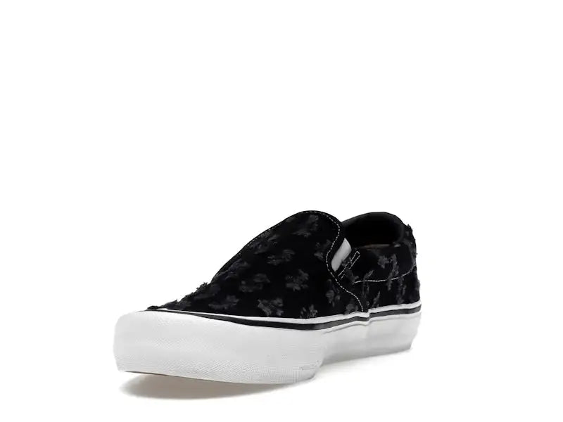 Vans Slip-On Supreme Hole Punch Denim Black - VOSneakers