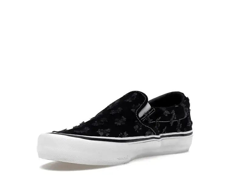 Vans Slip-On Supreme Hole Punch Denim Black - VOSneakers