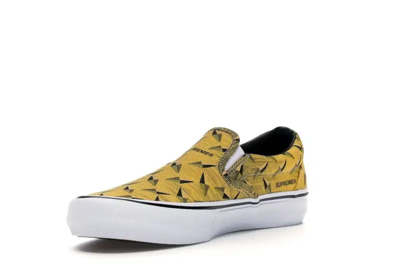 Vans Slip-On Supreme Diamond Plate Yellow - VOSneakers