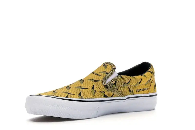 Vans Slip-On Supreme Diamond Plate Yellow - VOSneakers