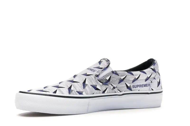 Vans Slip-On Supreme Diamond Plate White - VOSneakers