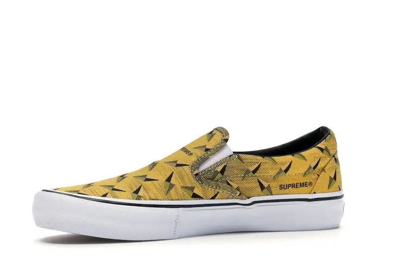 Vans Slip-On Supreme Diamond Plate Yellow - VOSneakers