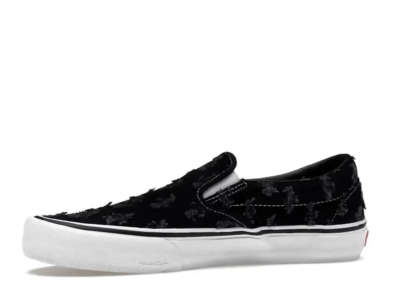 Vans Slip-On Supreme Hole Punch Denim Black - VOSneakers