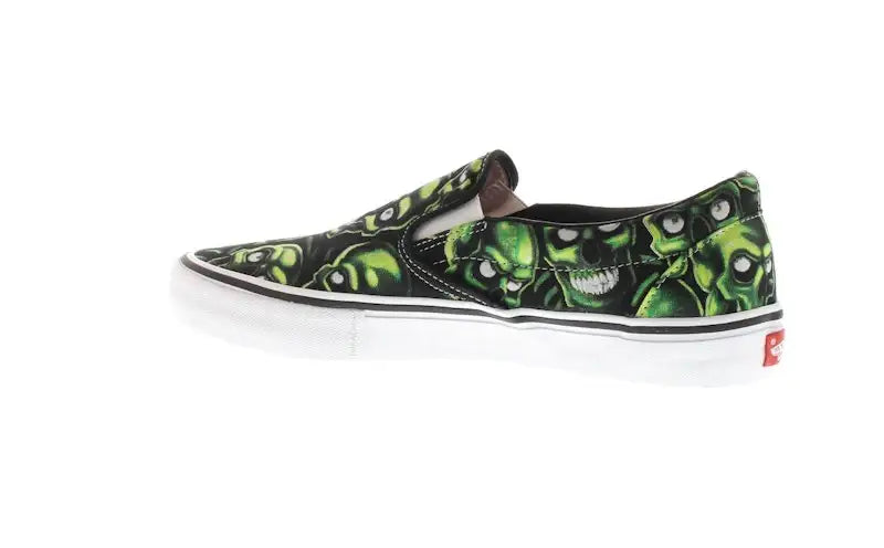 Vans Slip-On Supreme Skull Pile (Green) - VOSneakers
