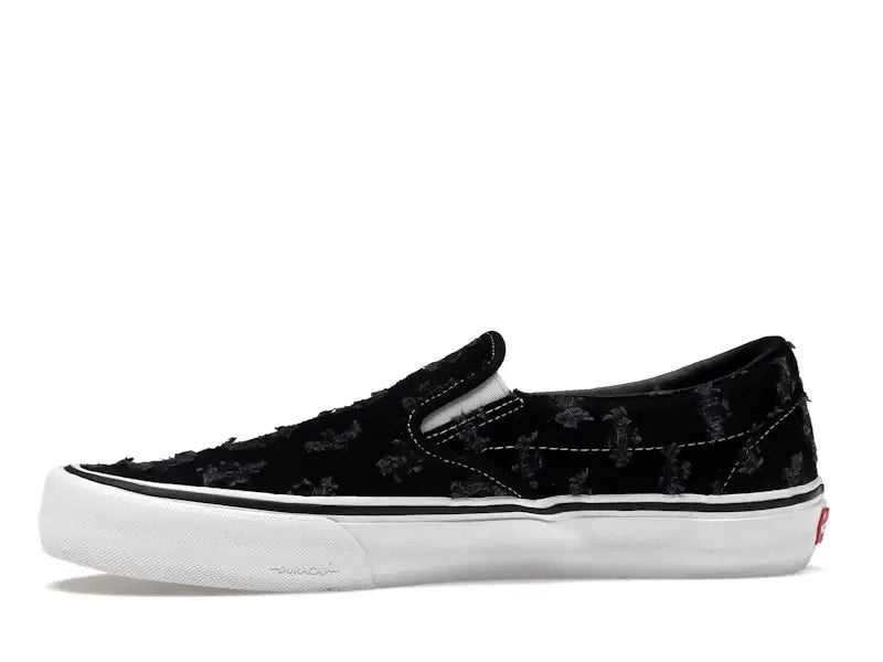 Vans Slip-On Supreme Hole Punch Denim Black - VOSneakers