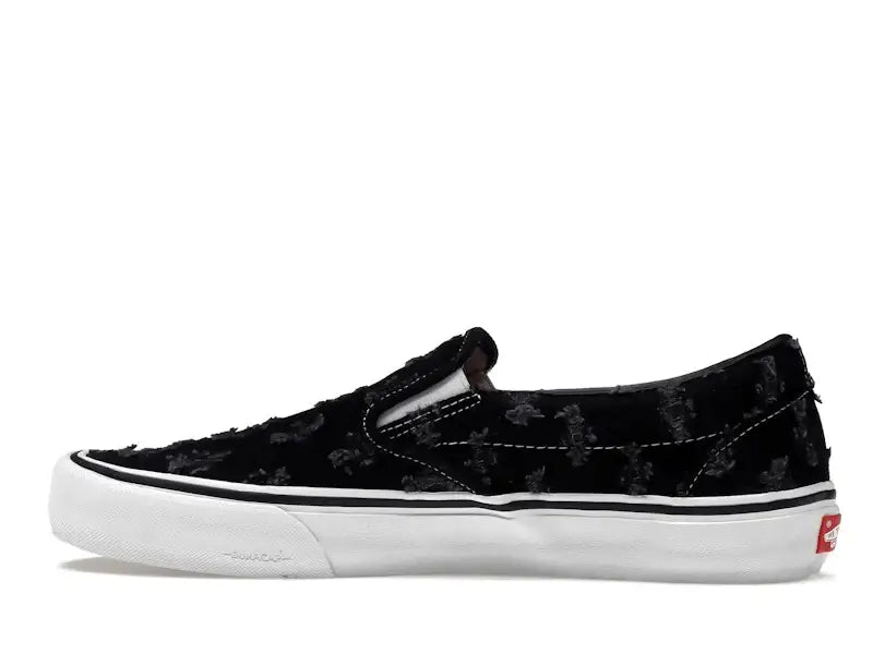 Vans Slip-On Supreme Hole Punch Denim Black - VOSneakers