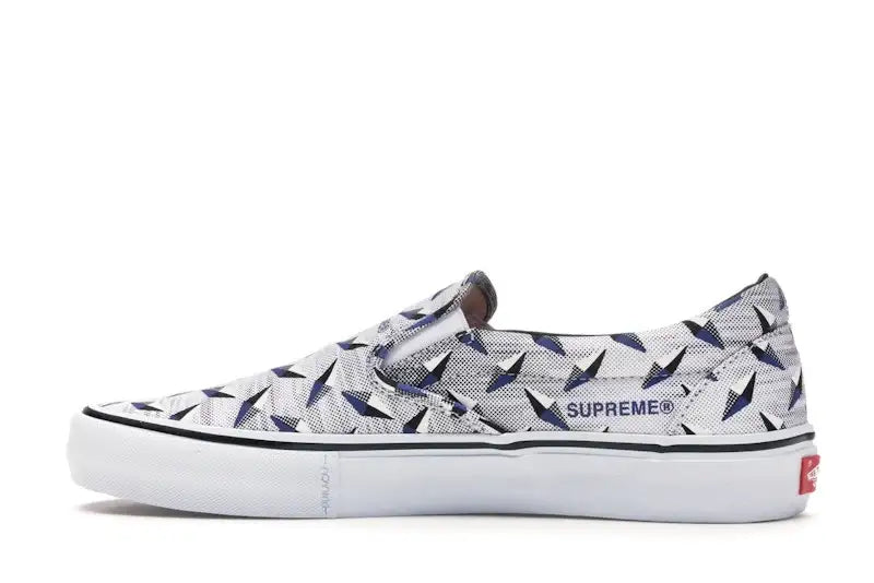 Vans Slip-On Supreme Diamond Plate White - VOSneakers
