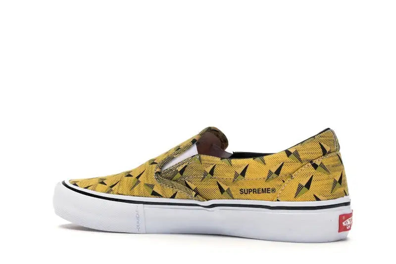 Vans Slip-On Supreme Diamond Plate Yellow - VOSneakers