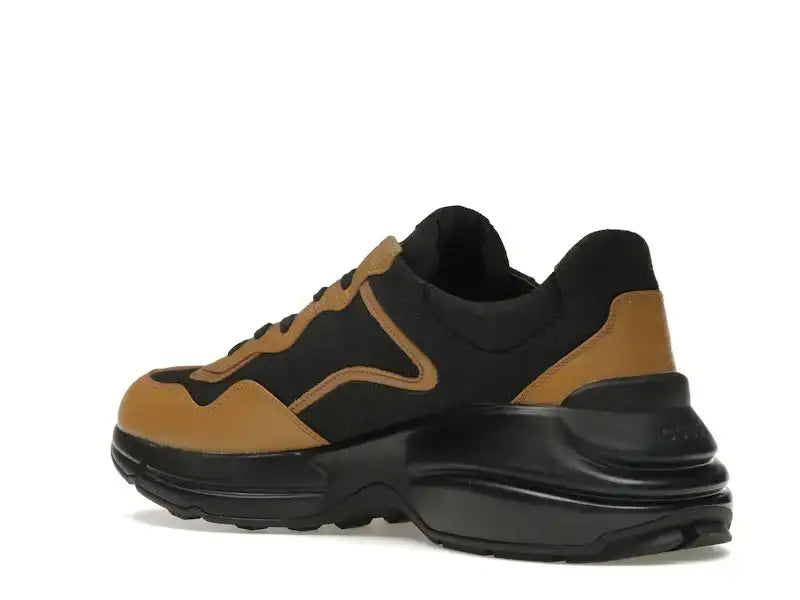 Gucci Rhyton Sneaker Maxi GG Supreme Black Khaki Beige - VOSneakers