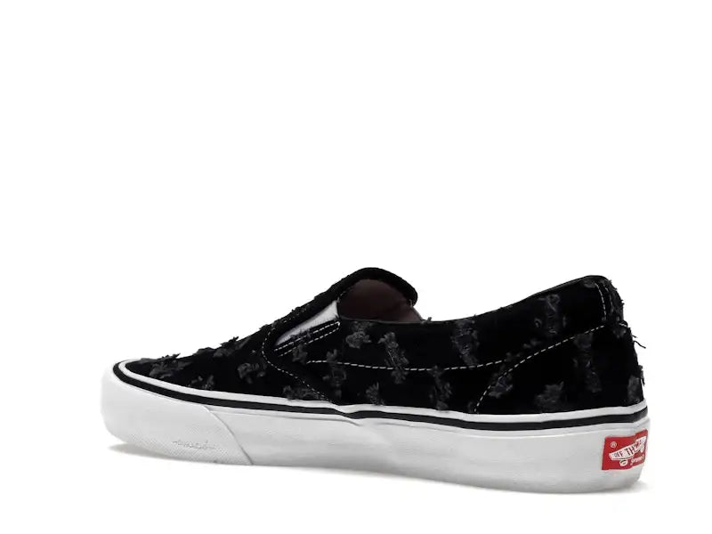 Vans Slip-On Supreme Hole Punch Denim Black - VOSneakers