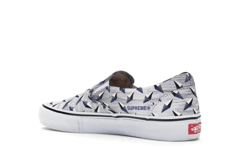 Vans Slip-On Supreme Diamond Plate White - VOSneakers