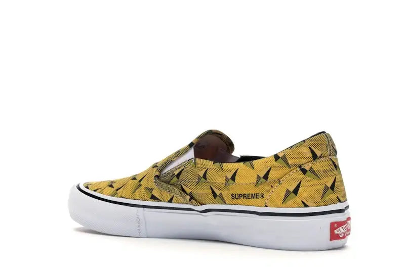 Vans Slip-On Supreme Diamond Plate Yellow - VOSneakers
