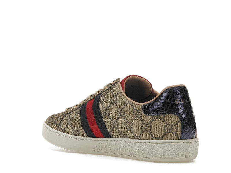 Gucci Ace GG Supreme Navy (Women's) - VOSneakers