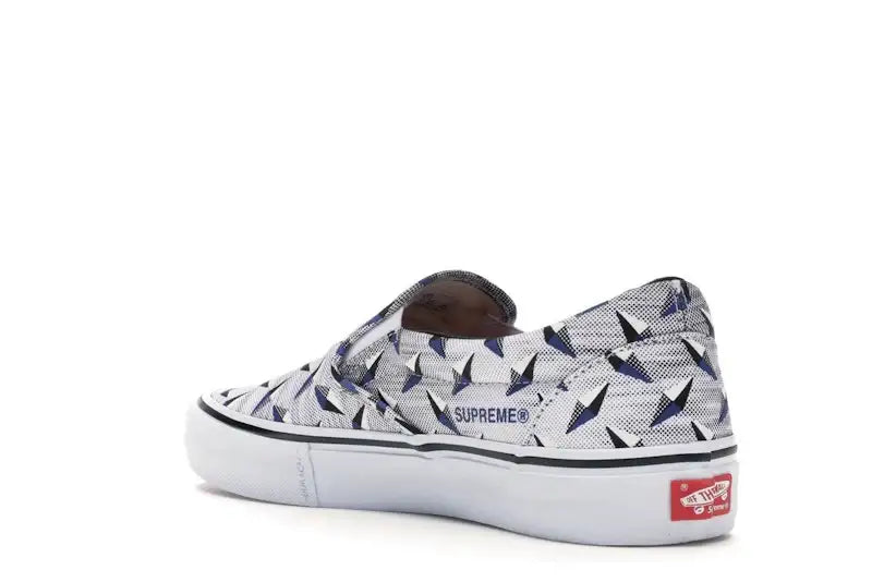 Vans Slip-On Supreme Diamond Plate White - VOSneakers