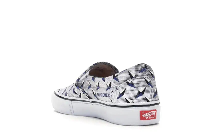 Vans Slip-On Supreme Diamond Plate White - VOSneakers