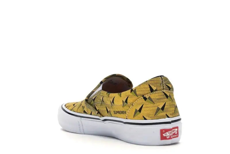 Vans Slip-On Supreme Diamond Plate Yellow - VOSneakers