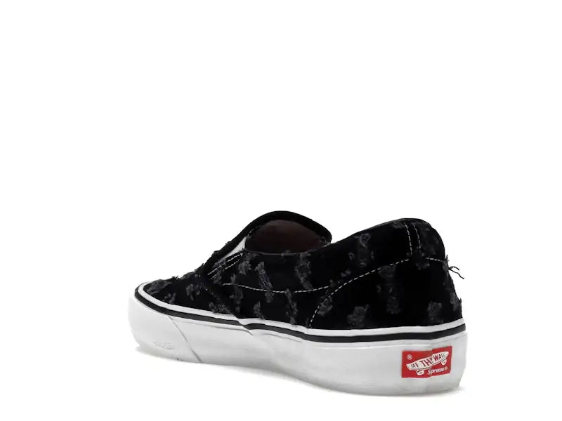 Vans Slip-On Supreme Hole Punch Denim Black - VOSneakers