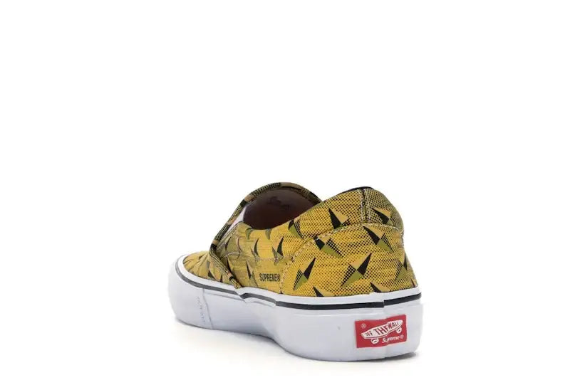 Vans Slip-On Supreme Diamond Plate Yellow - VOSneakers