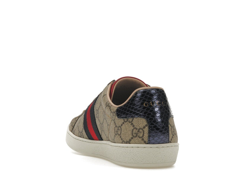 Gucci Ace GG Supreme Navy (Women's) - VOSneakers