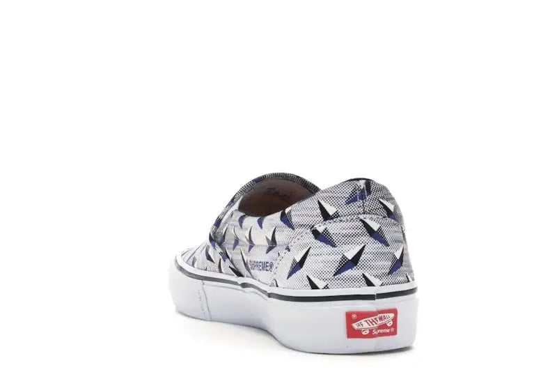 Vans Slip-On Supreme Diamond Plate White - VOSneakers