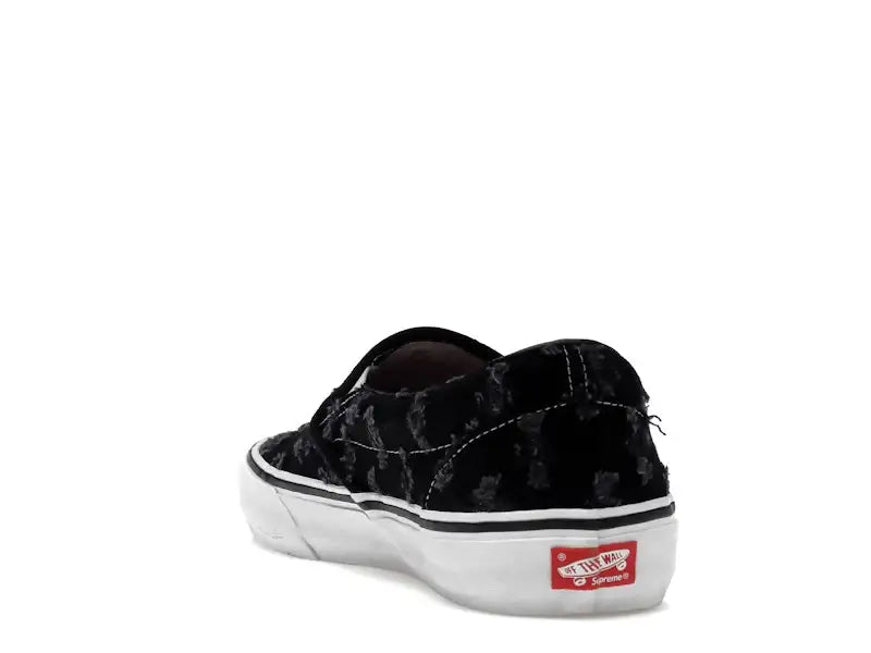 Vans Slip-On Supreme Hole Punch Denim Black - VOSneakers