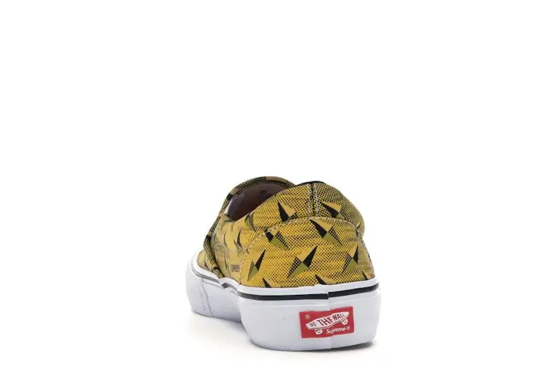 Vans Slip-On Supreme Diamond Plate Yellow - VOSneakers