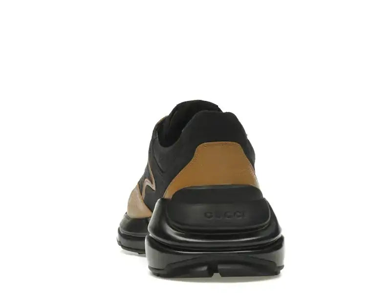 Gucci Rhyton Sneaker Maxi GG Supreme Black Khaki Beige - VOSneakers
