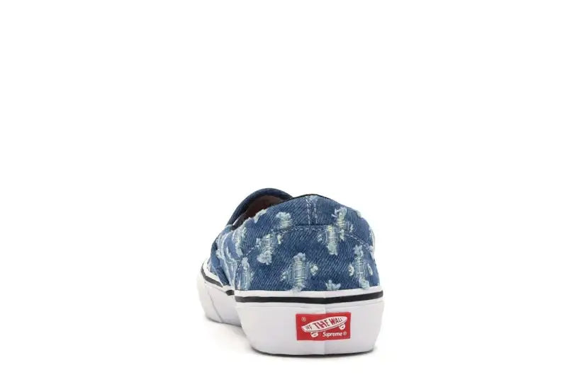Vans Slip-On Supreme Hole Punch Denim Blue - VOSneakers