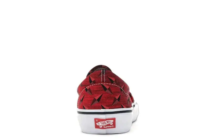 Vans Slip-On Supreme Diamond Plate Red - VOSneakers