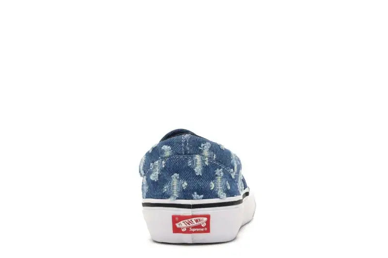 Vans Slip-On Supreme Hole Punch Denim Blue - VOSneakers