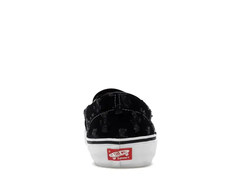 Vans Slip-On Supreme Hole Punch Denim Black - VOSneakers
