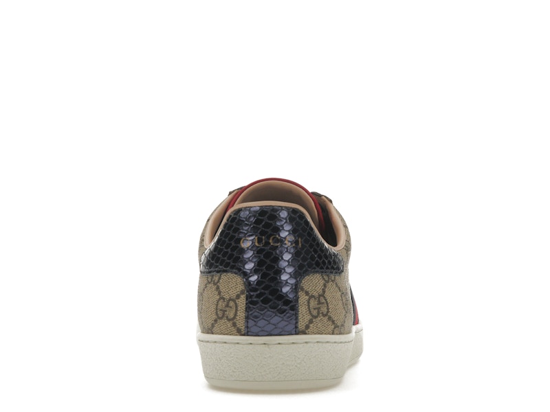 Gucci Ace GG Supreme Navy (Women's) - VOSneakers