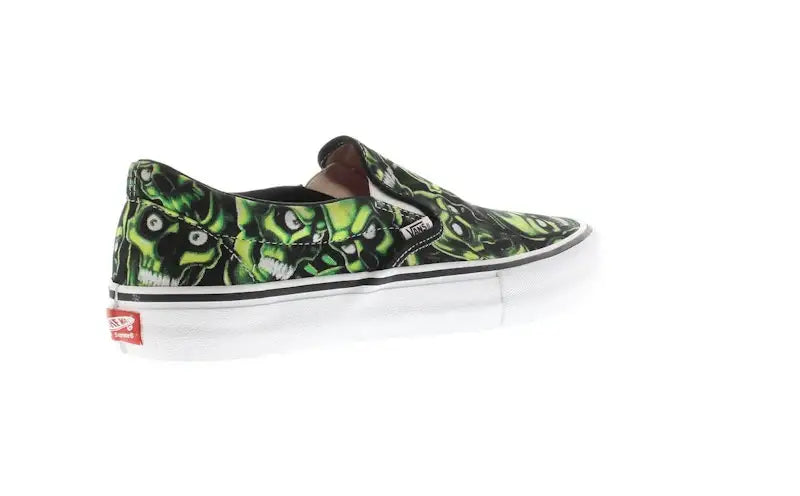 Vans Slip-On Supreme Skull Pile (Green) - VOSneakers