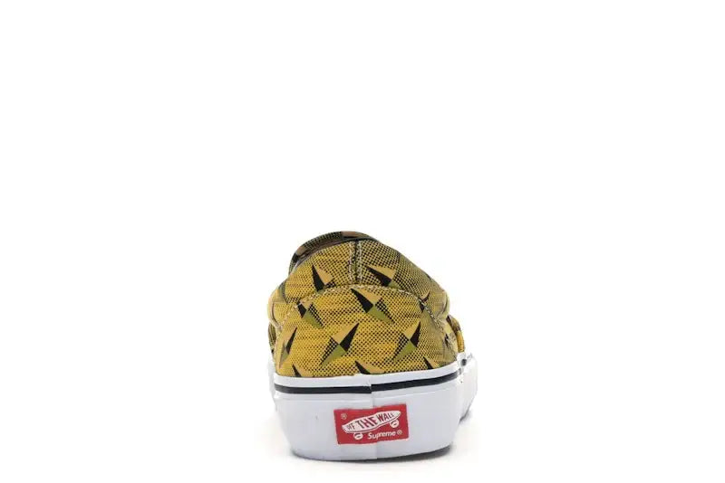 Vans Slip-On Supreme Diamond Plate Yellow - VOSneakers