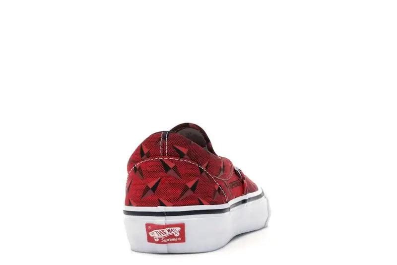 Vans Slip-On Supreme Diamond Plate Red - VOSneakers