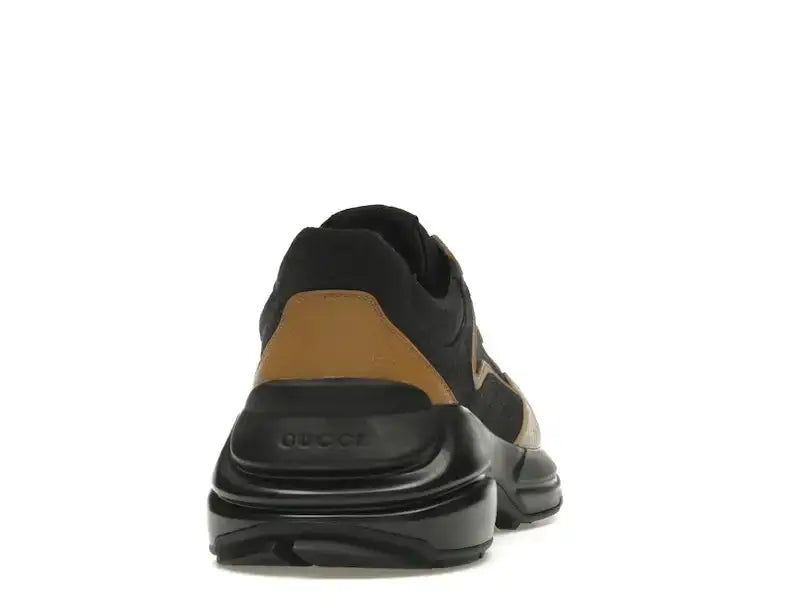 Gucci Rhyton Sneaker Maxi GG Supreme Black Khaki Beige - VOSneakers