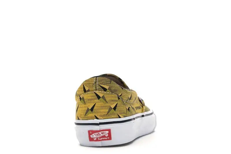 Vans Slip-On Supreme Diamond Plate Yellow - VOSneakers