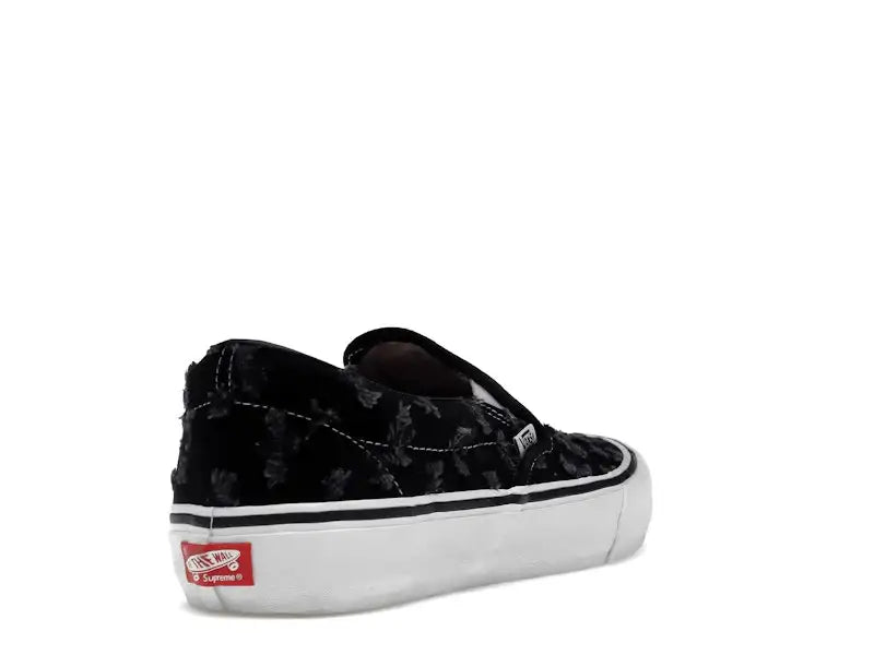 Vans Slip-On Supreme Hole Punch Denim Black - VOSneakers