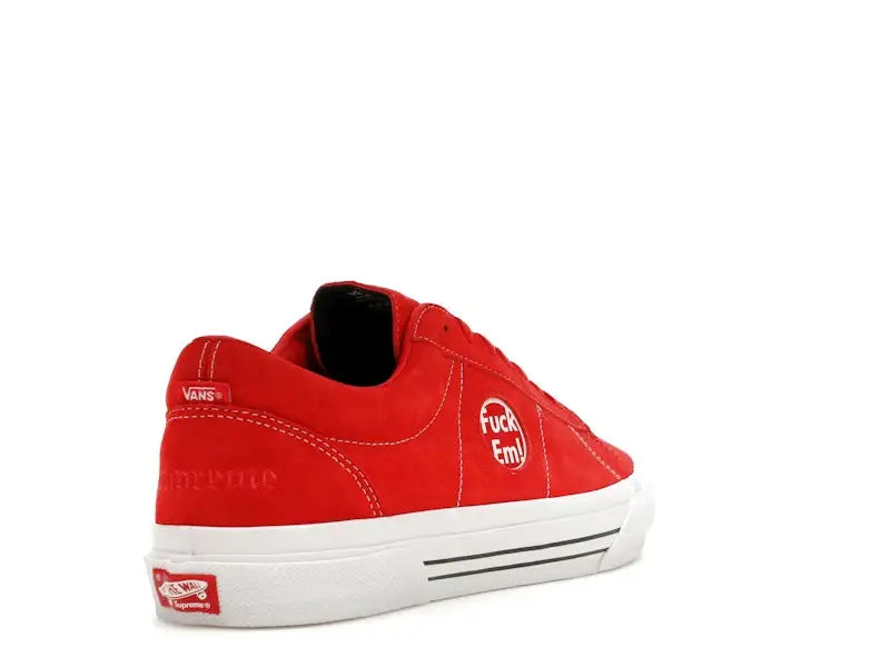 Vans Sid Supreme Fuck Em Red - VOSneakers