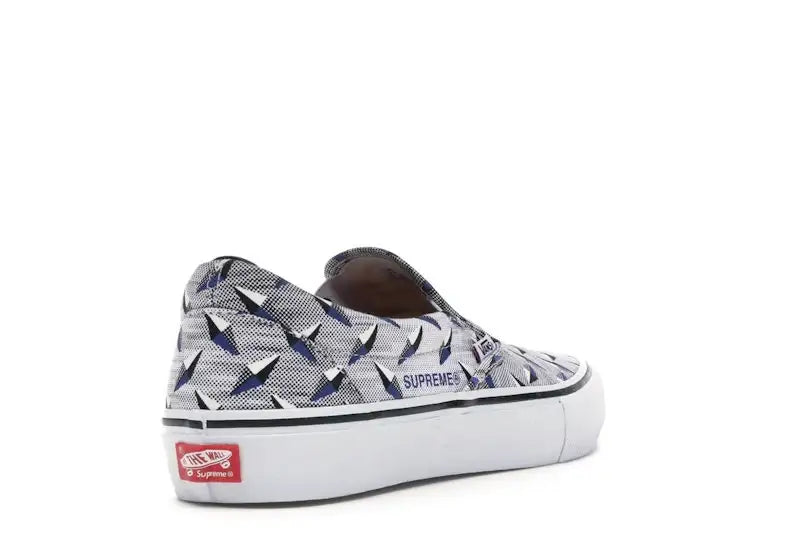 Vans Slip-On Supreme Diamond Plate White - VOSneakers