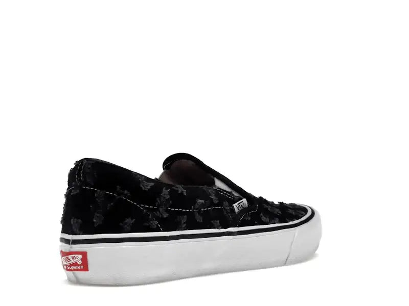 Vans Slip-On Supreme Hole Punch Denim Black - VOSneakers