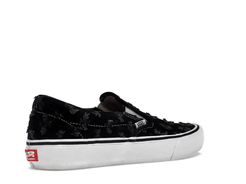 Vans Slip-On Supreme Hole Punch Denim Black - VOSneakers