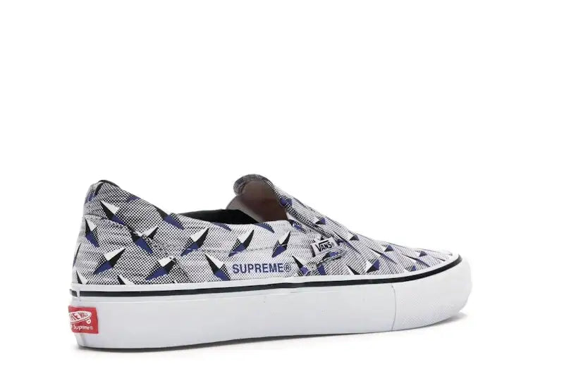 Vans Slip-On Supreme Diamond Plate White - VOSneakers