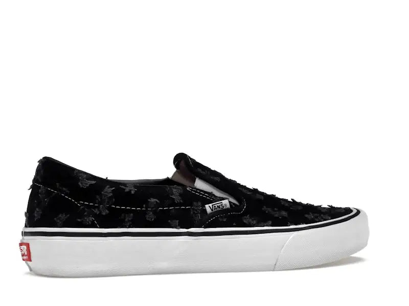 Vans Slip-On Supreme Hole Punch Denim Black - VOSneakers